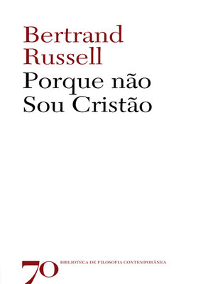 cover image of Porque não sou cristão